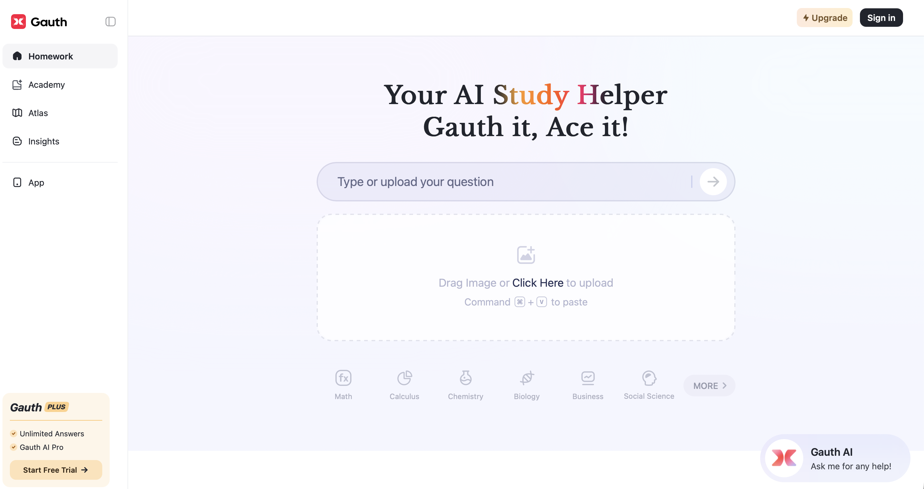 Gauth screenshot